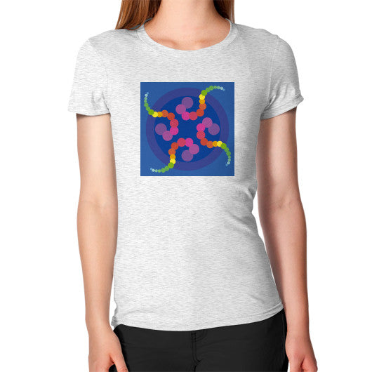 Women's Mezmerizing Rainbow Jellyfish T-Shirt Ash grey Rachel Jensen Designs
