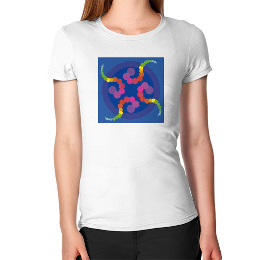 Women's Mezmerizing Rainbow Jellyfish T-Shirt White Rachel Jensen Designs
